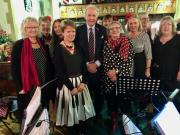 Group photo of the No.1 LAO and Alexander McCall Smith